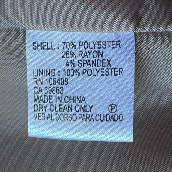 Tahari tan blazer womens Normcore business ethereal granola girl y2k retro 12 - Picture 6 of 8